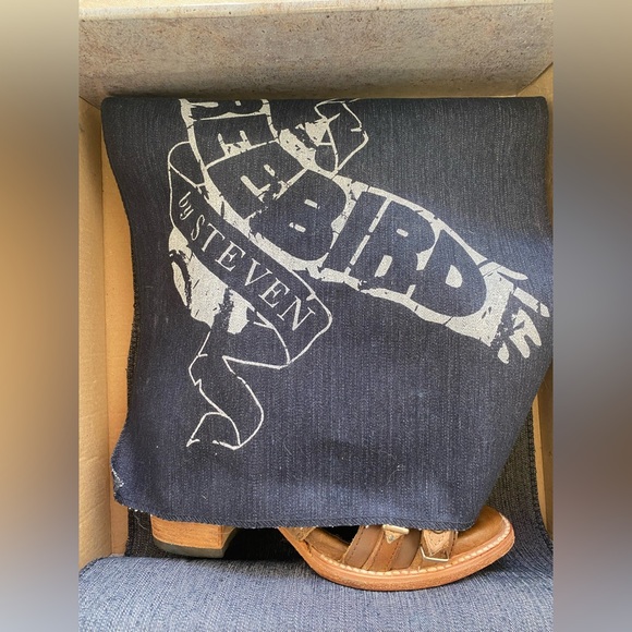 Freebird by Steven Cassandra Heeled Strappy Sandals Distressed Leather W6 Boho - Picture 14 of 15